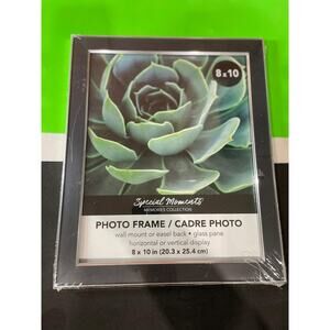 Special Moments Memories Collection 8x10 Photo Frame – Black Glass Pane